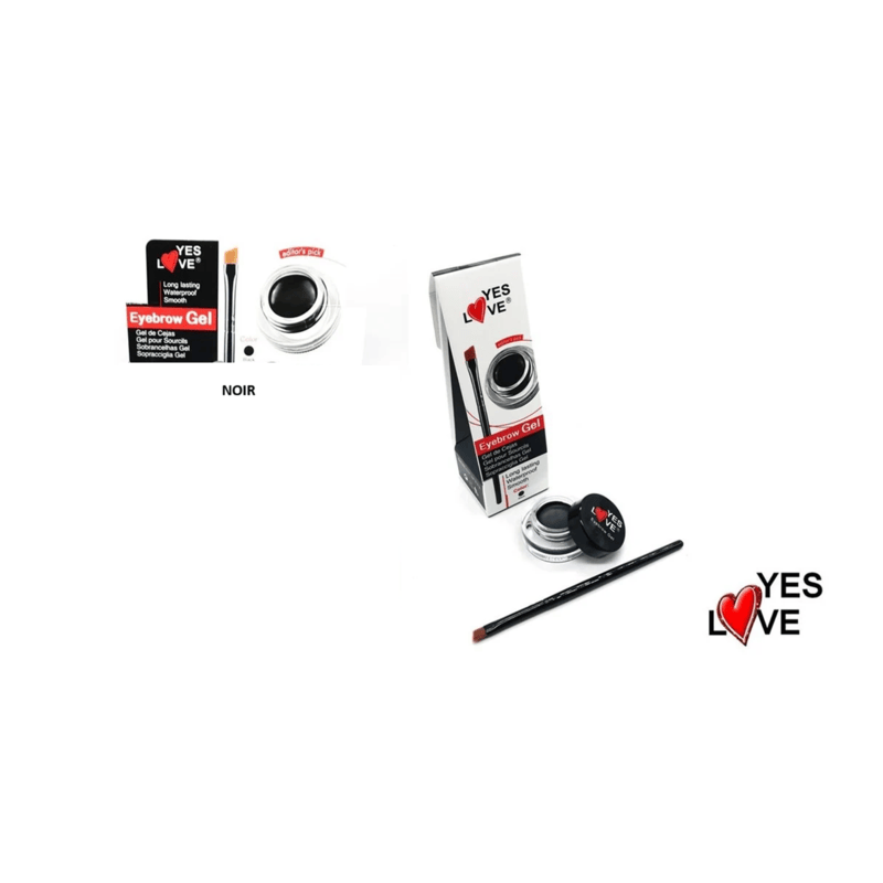 Yes love gels sourcils noir avec pinceau